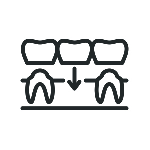 Icon for dental bridge services at Sango Hills Dental.